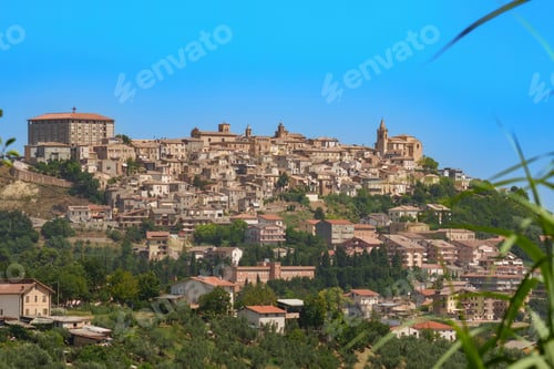 Preview: View of Bucchianico, historic town in Abruzzo, Italy