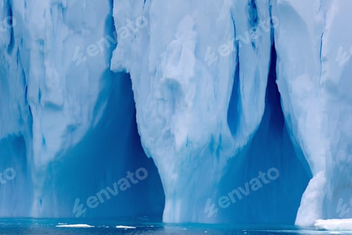 Preview: Detail of iceberg, ice floe, in the southern ocean, 180 miles north of East Antarctica, Antarctica