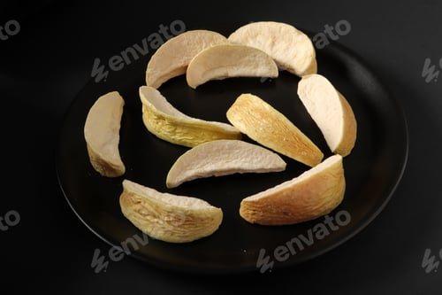 Preview: dried apple slices close up