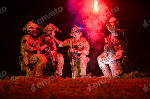 Preview: Soldiers ready to fire during Military Operation at night