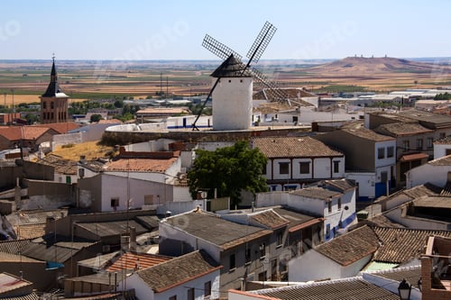 Preview: Windmill in Campo de Criptana in the La Mancha region of central Spain.