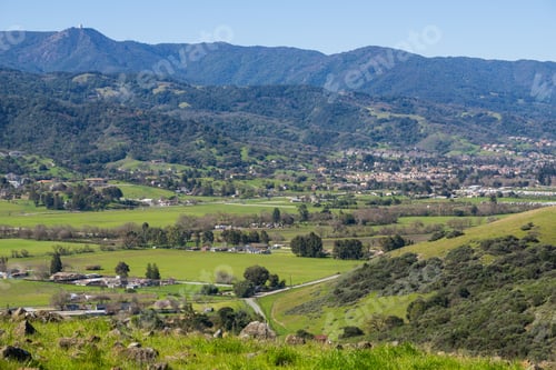 Preview: View towards Almaden Valley from Santa Teresa Park, San Jose, Santa Clara county, California