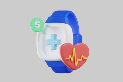 Preview: Smartwatch health monitor and heartbeat