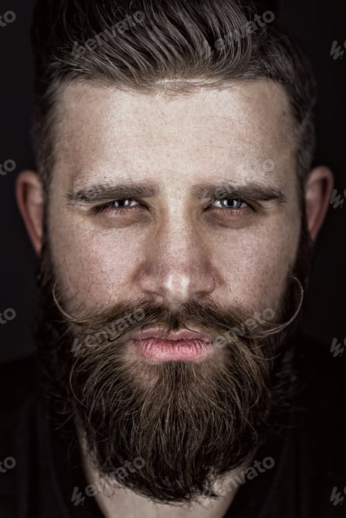 Preview: Solid man with beard and mustache.