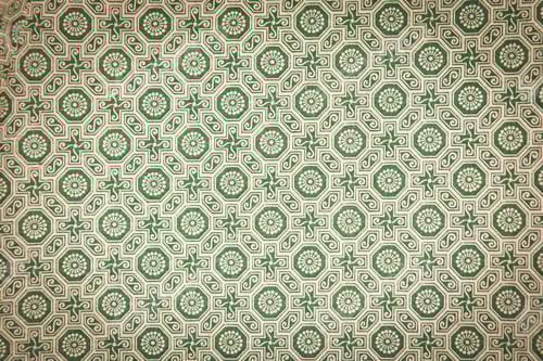 Preview: Vintage background poster with clever green pattern