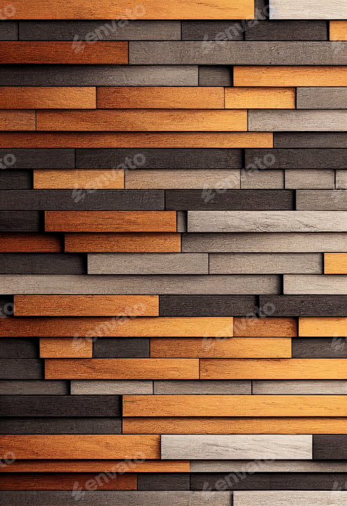 Preview: Slate tiled gray wood texture background with copy space. The view from the top. Natural raw planed