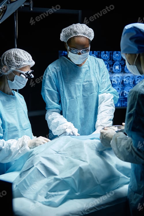 Preview: Black Woman Doing Surgery in Operating Theater
