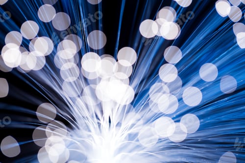 Preview: Blue fibre optics