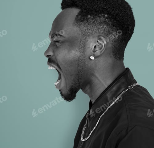 Preview: Adult Men Scream Shout Expression Studio