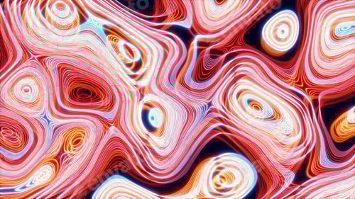 Preview: Abstract psychedelic background, curved multi-colored lines, neon glow.