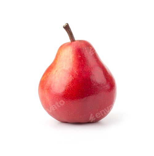 Preview: Juicy fresh pears isolated on white background