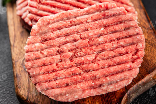 Preview: Meat cutlet raw pork beef meat dish organic fresh tasty gourmet