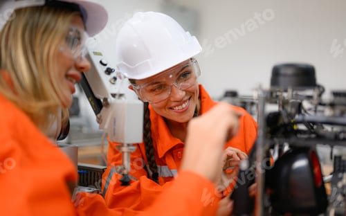 Preview: Engineer technician checking and operating in training program