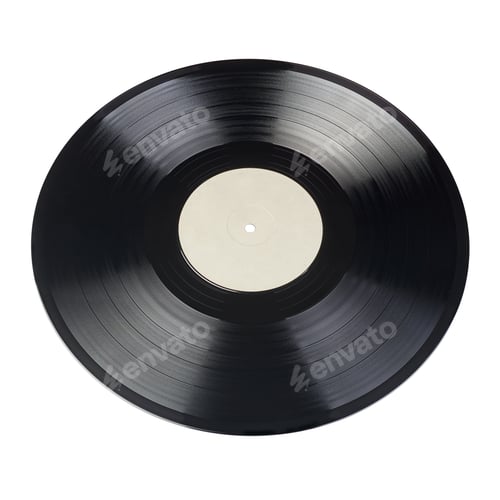 Preview: Close-up shot of 12-inch LP vinyl record groove.
