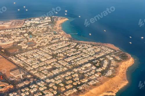 Preview: Sharm El Sheikh aerial view from airplane