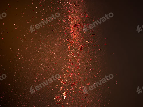 Preview: Colorful powder flying in air