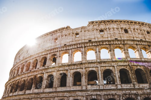 Preview: ancient beautiful Colosseum ruins in Rome, Italy