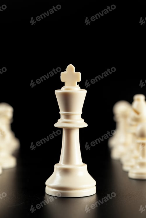 Preview: Chess business concept, leader and success.