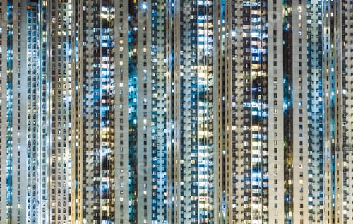 Preview: illuminated Residential building