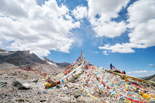 Preview: Prayer flags, Zheduo Mountain, Kangding, Sichuan, China