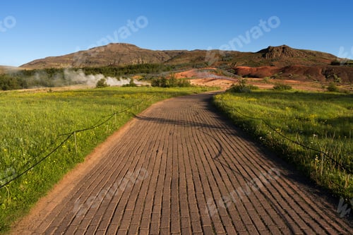 Preview: Hiking Trail in the Geysir Geothermal Area, Iceland