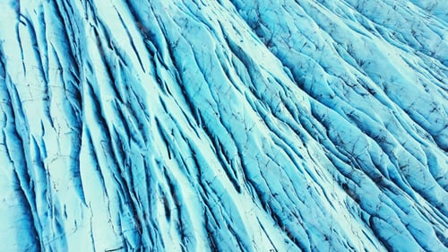 Preview: Aerial view of blue glacier blocks