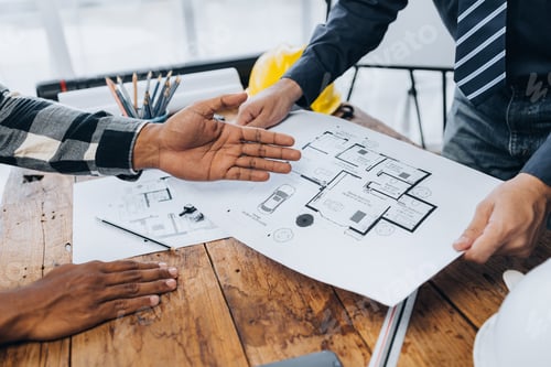 Preview: Architects and engineers jointly design and build houses, edit plans, design houses according to sta
