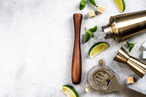 Preview: Ingredients for making drinks and cocktails