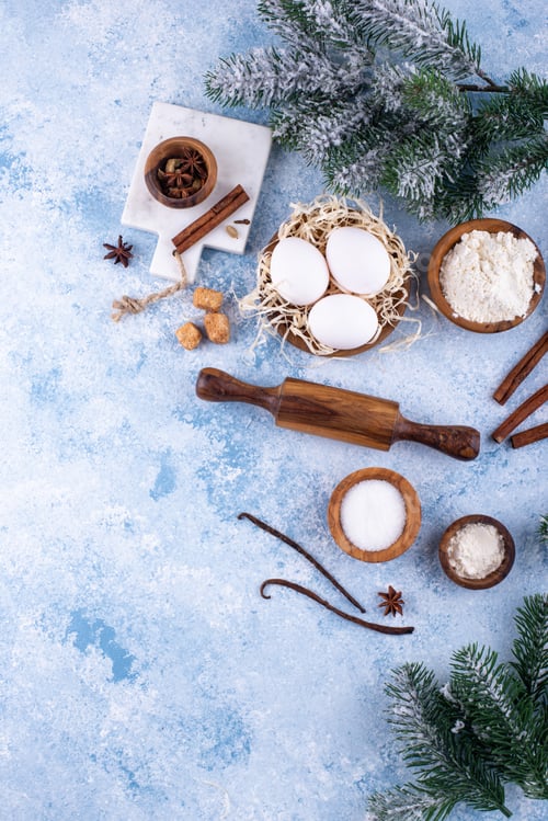 Visualização: Conceito de panificação de ano novo e Natal