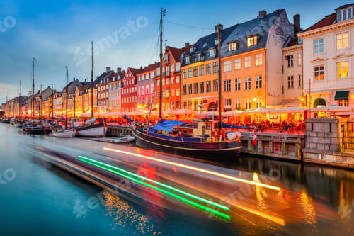 Preview: Copenhagen, Denmark On The Nyhavn Canal.