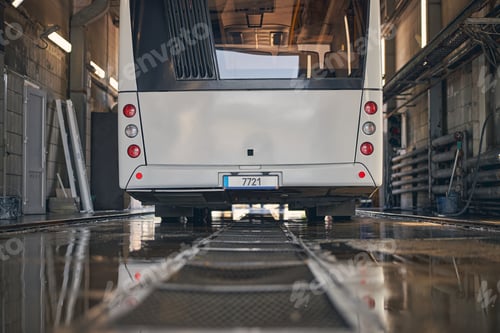 Preview: Close up of auto preparing for work with passengers