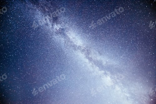 Preview: Vibrant night sky with stars and nebula and galaxy. Deep sky astrophoto