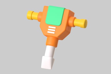Preview: Toy hammer with vibrant colors.