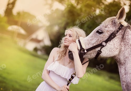 Preview: Woman with horse