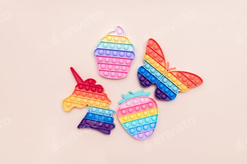 Preview: Rainbow Pop It Bubble Sensory Fidget Toys