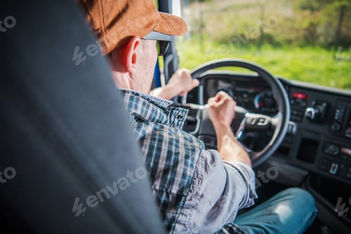 Preview: Inside Semi Tractor Cabin