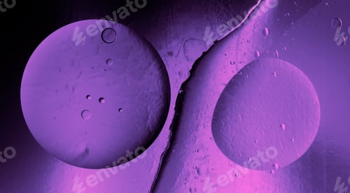 Preview: water drops and purple light abstract background