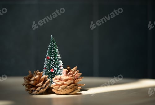 Preview: Christmas tree with pine cones Decorate on the drinking table to match the Christmas atmosphere.