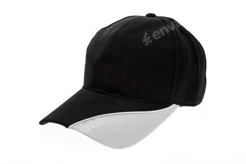 Preview: Black and white golf cap for man on white background
