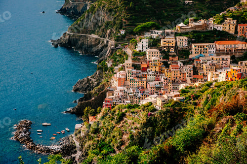 Preview: View of the city Manarola. Cinque Terre National Park, Liguria Italy.