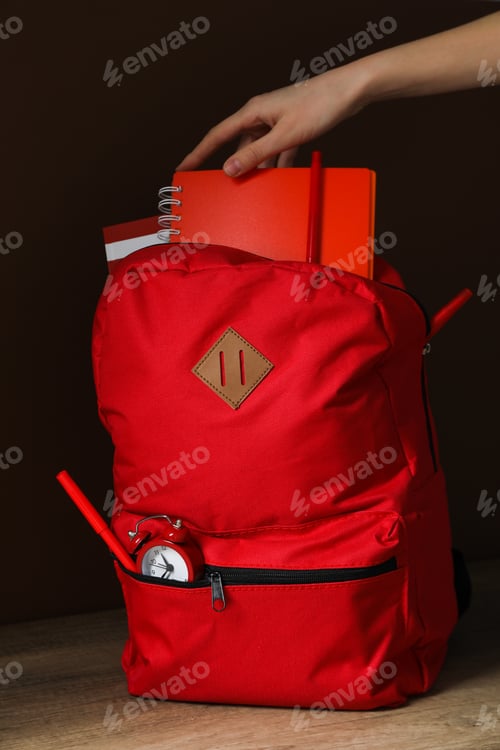 Preview: Concept of school education with school accessories