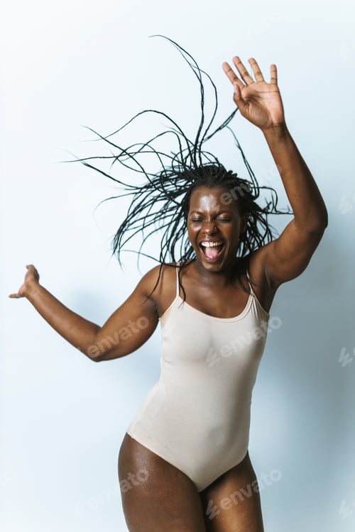 Preview: Beauty shot of natural cand candid pretty girl in underwear