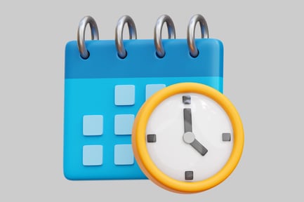 Preview: Calendar And Clock Symbolizing Time Management
