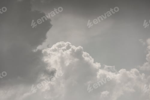 Preview: white storm clouds in sky background of nature. weather and climatic conditions, ecology