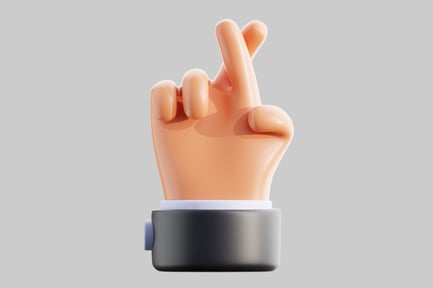 Preview: Raised index finger.