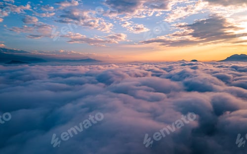 Preview: Drone view of Sunrise and cloud