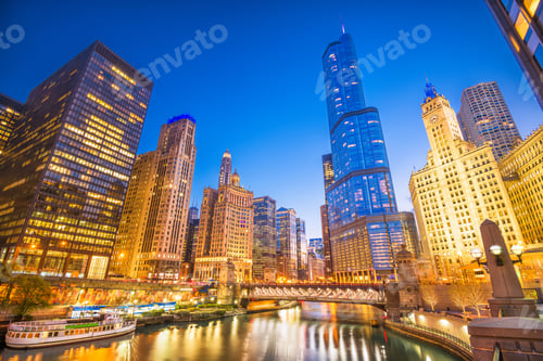 Preview: Chicago, Illinois, USA Cityscape