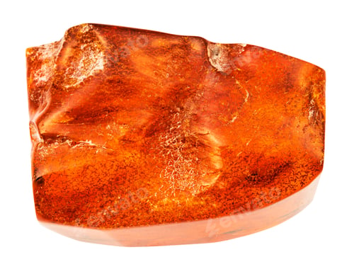 Preview: piece of polished natural baltic amber gemstone