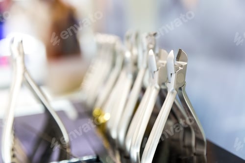 Preview: Medicine equipment, dental devices macro view