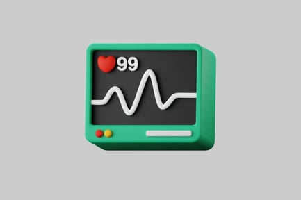 Preview: Square device displaying electrocardiogram